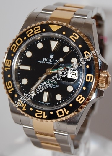 Rolex Black Baton Dial Watch 116713-BSO