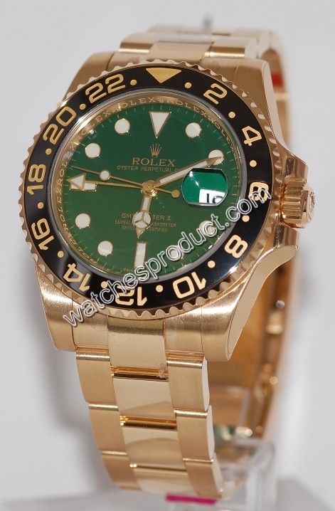 Rolex GMT II Yellow Gold Watch 116718 LN