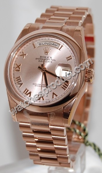 Rolex Day Date Everose Gold Watch 118205 F