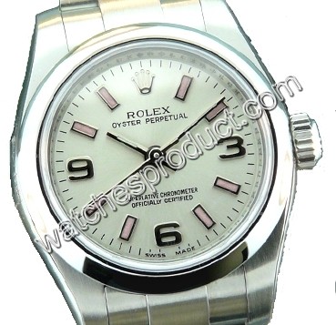 Rolex Silver Quarter Arabic Dial Watch 176200