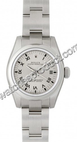 Rolex White Roman Numeral Dial Ladies Watch 176200