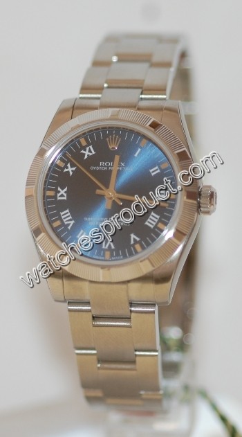 Rolex Blue Roman Numeral Dial Watch 177210