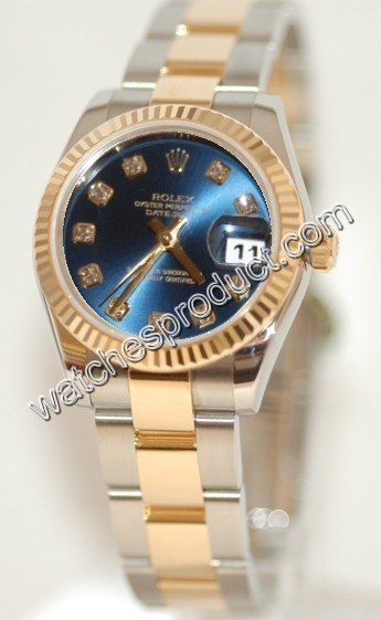 Rolex Blue Diamond Dial Watch 178273