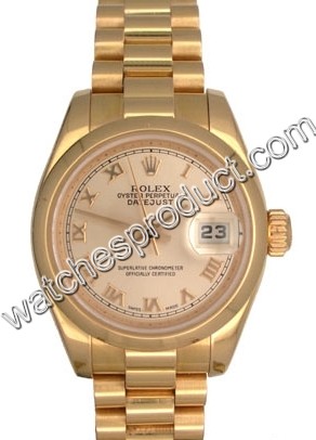 Rolex Lady Datejust Rose Gold Watch 179165