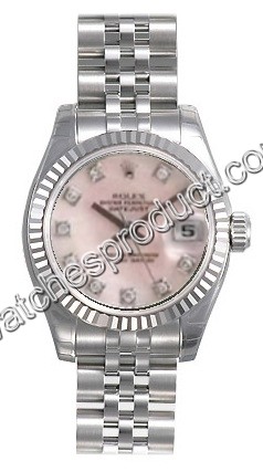 Rolex Lady Datejust Steel & White Gold Watch 179174