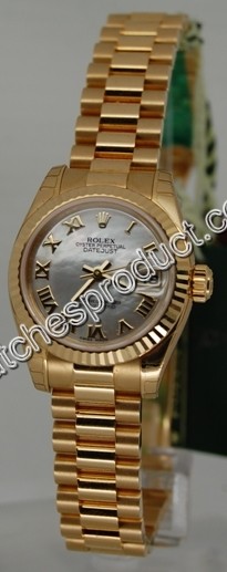 Rolex Lady Datejust Yellow Gold Watch 179178