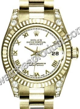 Rolex Lady Datejust White Gold set with Diamonds Watch 179239