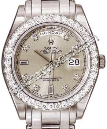 Rolex Platinum set with Diamonds Watch 18946