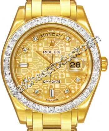 Rolex 18958 BRIL Yellow Gold set with Diamonds Watch