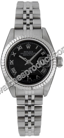 Rolex Black Dial Ladies Watch 79174BK