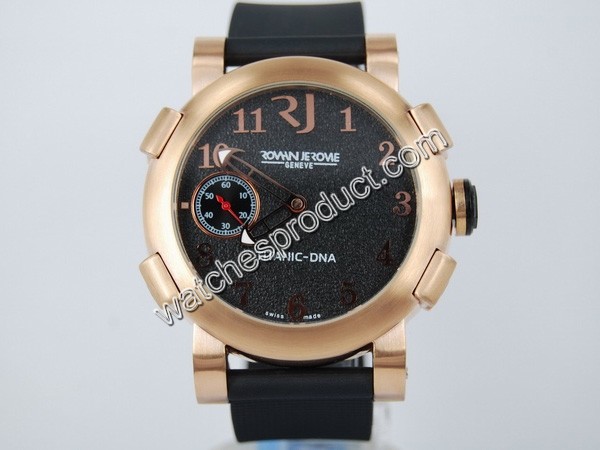 Romain Jerome Black Dial Men Watch 8279