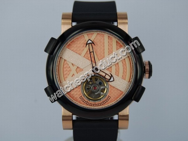 Romain Jerome Champagne with stripes Dial Watch 8296