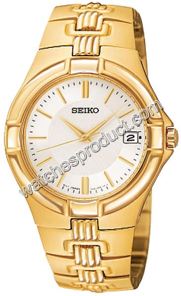 Seiko White Dial Mens Watch SGEC70