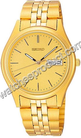 Seiko Gold Dial Watch SGF526