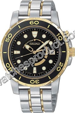 Seiko Black Dial Watch SKA382