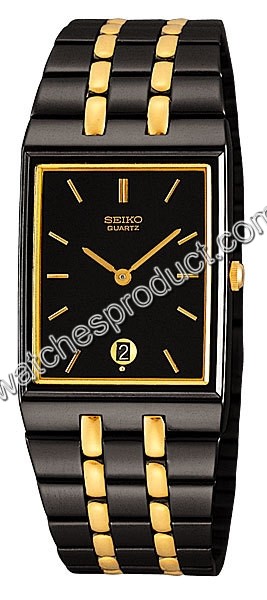 Seiko Black Dial Watch skp017