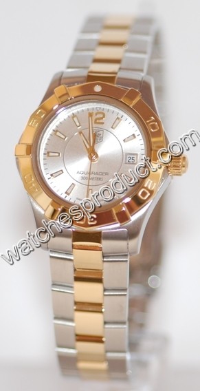 TAG Heuer Aquaracer Steel & Gold Watch WAF1420.BB0814