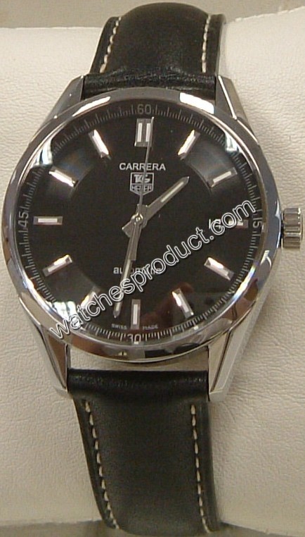 TAG Heuer Black Baton Dial Watch WV211B.FC6202