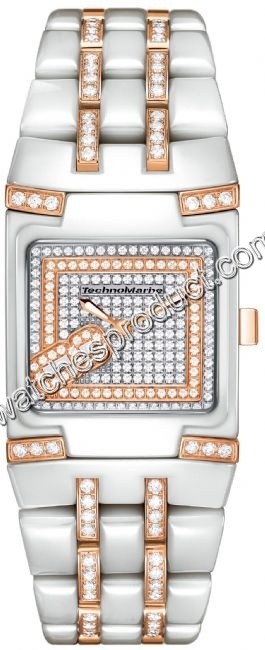 Technomarine BlackSnow White Ceramic set with Diamonds Watch 308007