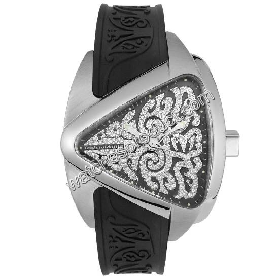 Technomarine Black With Diamond Tattoo Dial Ladies Watch mrmd5252