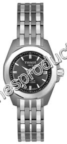 Tissot Anthracite Baton Dial Ladies Watch T008.010.44.061.00