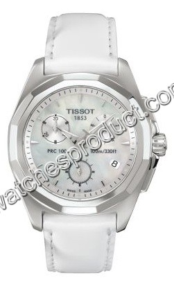 Tissot White Mother of Pearl Baton Dial Watch T008.217.16.111.00