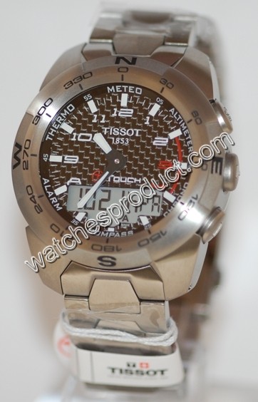 Tissot Black Carbon Arabic Dial Watch T013.420.44.202.00