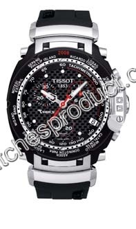 Tissot Black Carbon Baton Dial Mens Watch T027.417.17.201.02