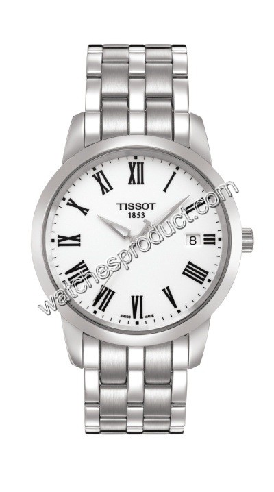 Tissot White Roman Numeral Dial Ladies Watch T033.410.11.013.00