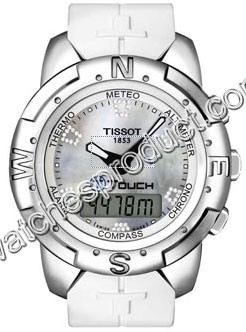 Tissot White Mother-of-pearl With Diamonds Dial Watch T33.7.858.88