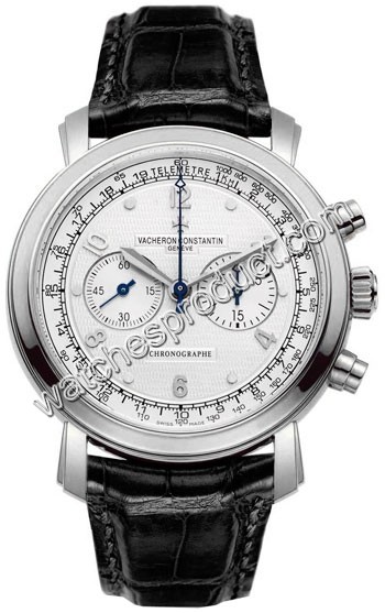 Vacheron Constantin Silver Guilloche Dial Watch 47120.0009098