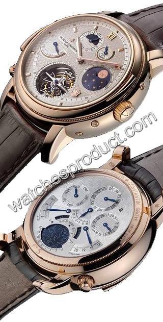 vacheron constantin mens 2 dials both silvered 18k gold guilloche dial 80250 000r 9145