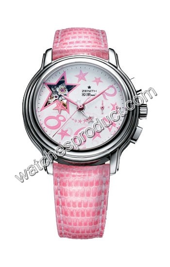 Zenith Pink Dial Watch 03-1230-4021-70-C515