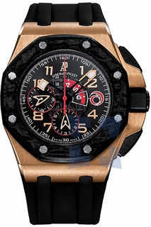 Audemars Piguet Lacquered Black with Mega-tapisserie motif Dial Mens Watch 26062OR.OO.A002CA.01