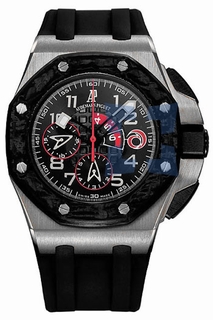 Audemars Piguet Lacquered Black with Mega-tapisserie motif Dial Mens Watch 26062PT.OO.A002CA.01