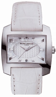 Baume & Mercier White Mother-of-pearl Dial Ladies Watch 8450