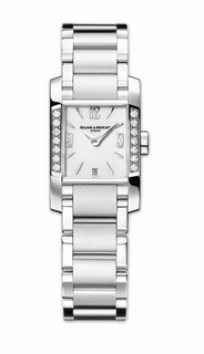 Baume & Mercier Shimmering White Dial Ladies Watch 8739