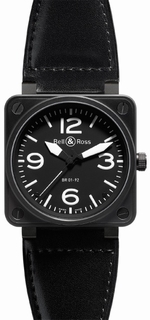 Bell & Ross Black Quarter Arabic Dial Watch BR01-92