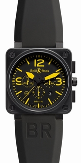 Bell & Ross Black Quarter Arabic Dial Watch BR01-94