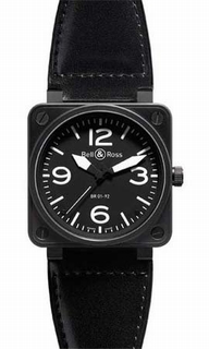 Mens Bell & Ross BR0192CAR-BLK-SL Watch