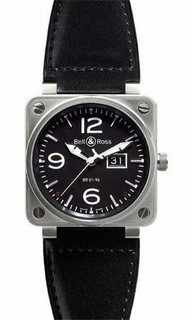 Bell & Ross Automatic Mens Watch BR0196BLK-SL