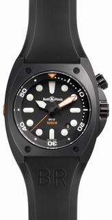 Bell & Ross Black Baton Dial Watch BR02