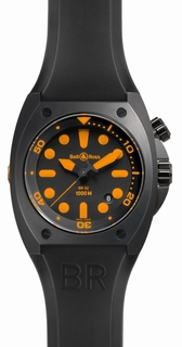 Bell & Ross Black Baton Dial Mens Watch BR02