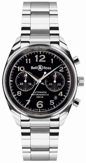 Bell & Ross Black Arabic Dial Mens Watch Geneva Black