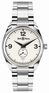 Bell & Ross White Quarter Arabic Dial Watch Geneva White