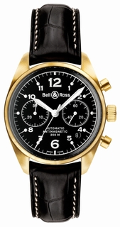 42.5mm Bell & Ross Mens Watch Gold Black