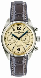 Gents Bell & Ross Mens Watch Gold Ivory