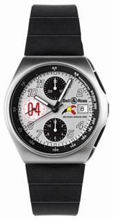 Bell & Ross Silver Arabic Dial Mens Watch Grand Prix 04