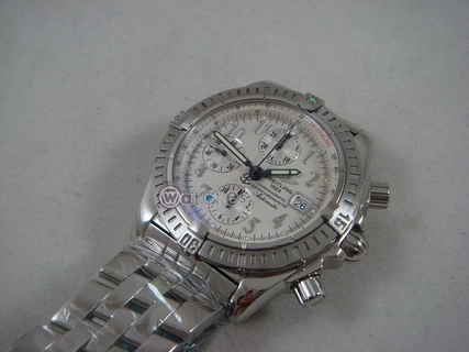 Breitling White Dial Mens Watch 8566