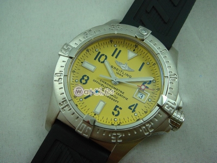 Breitling Yellow Dial Watch 8614